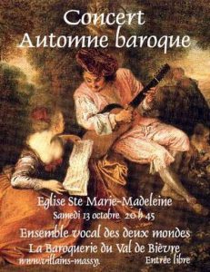 Lire la suite à propos de l’article Concert « Automne baroque »