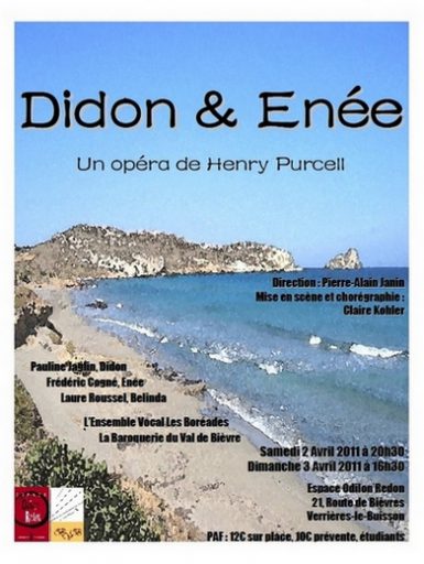 DIDO and AENEAS, Opera en 3 actes de Henry Purcell