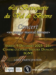 Lire la suite à propos de l’article Concert « Un voyage musical baroque »