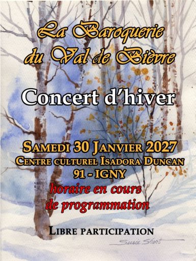 Concert d&rsquo;hiver
